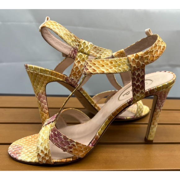 SJP Womens Sunset Pelicon Jo T Strap High Heel Sandal Z1846* Sz 39 EUR - Picture 9 of 15